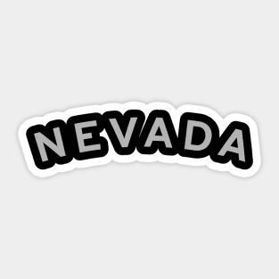 Nevada Typography Sticker